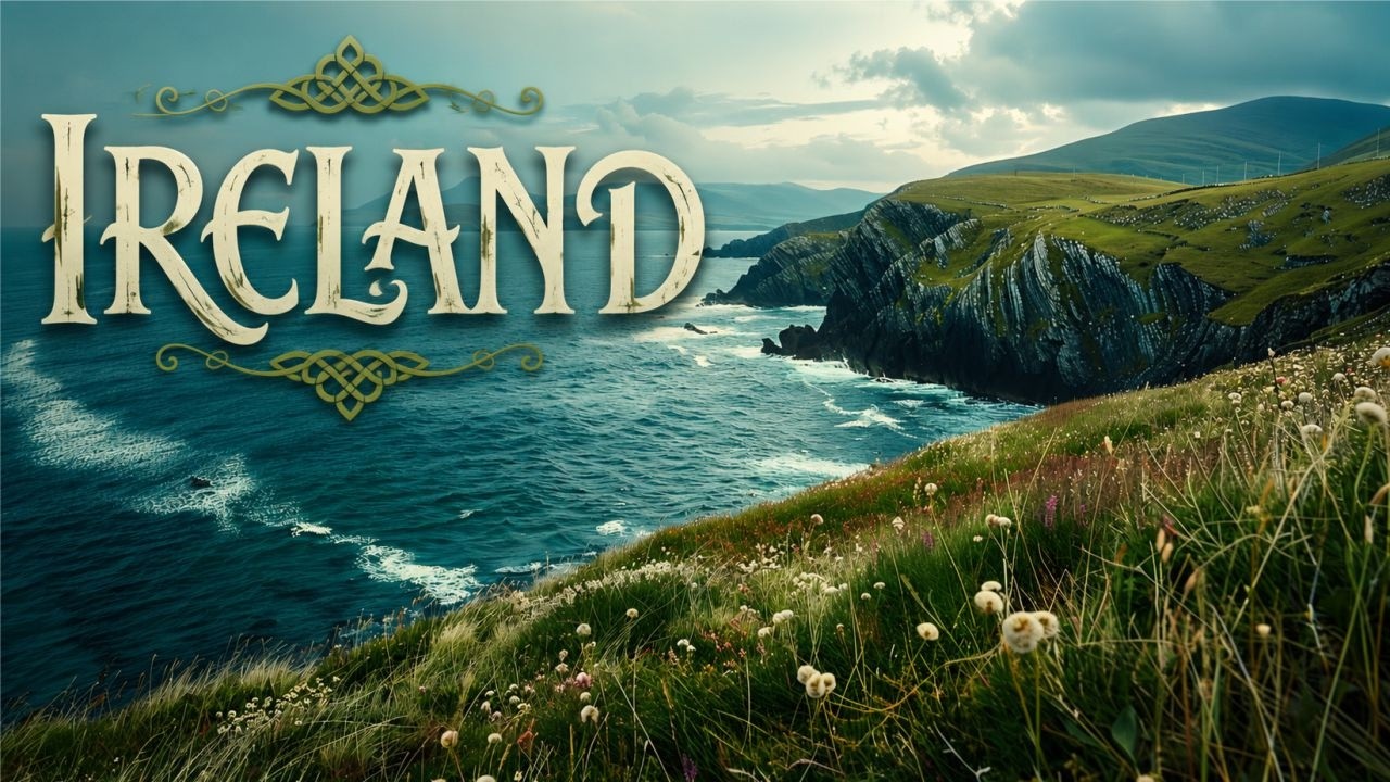 Traditional Celtic Irish Music | Beautiful Ireland Scenery Nature Travel Video