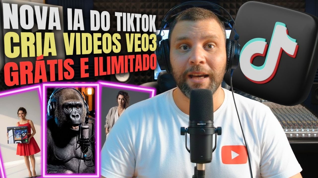 Nova IA do TIKTOK Criar Vídeos Grátis é Ilimitado TESTE AGORA!