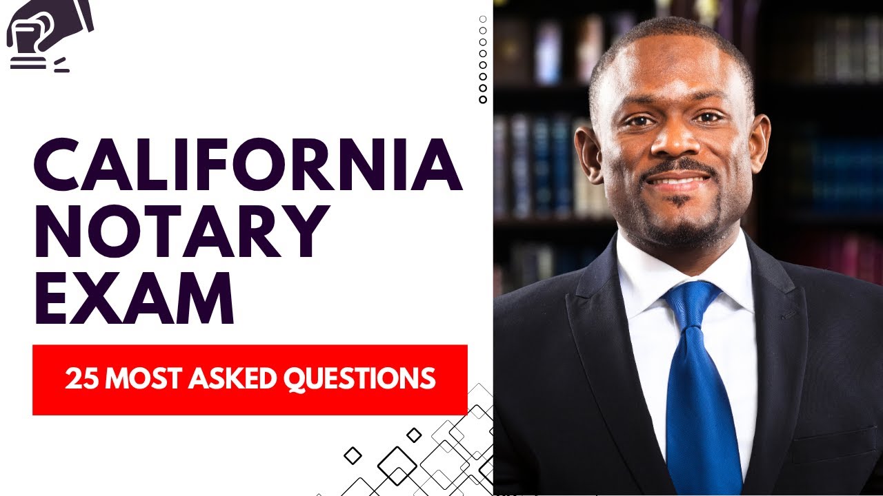 California Notary Exam 2026 - Mock Test Prep & Review (25 Most Asked Questions)