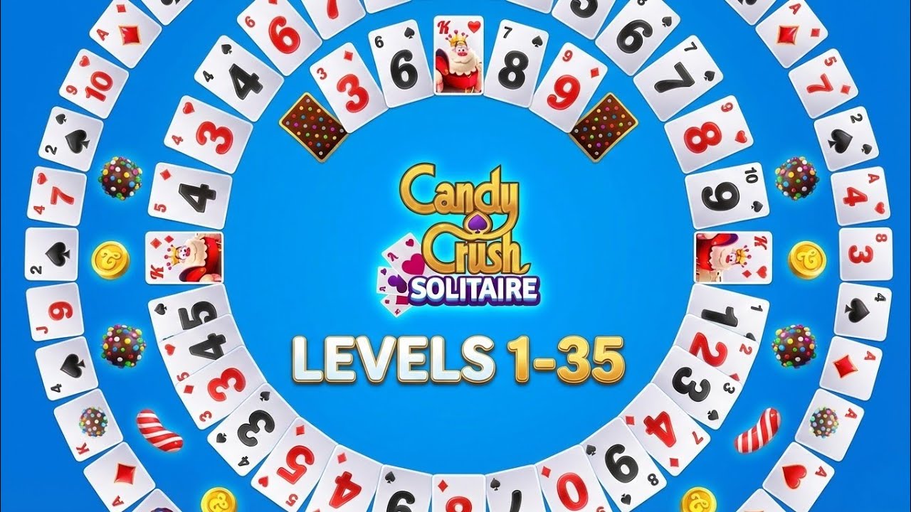 Candy Crush Solitaire - Levels 1-35 Full Gameplay