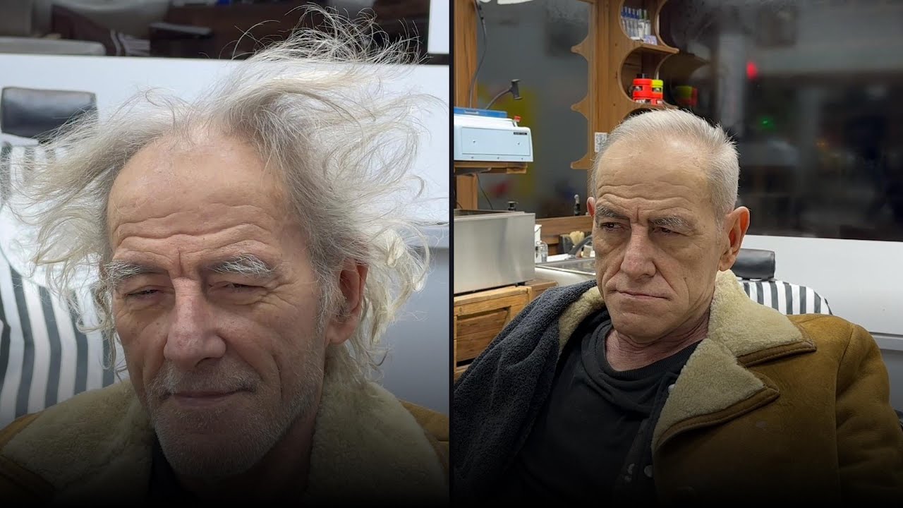 AMAZING TRANSFORMATION ✂️ Hair cut ✂️ Beard razor shave asmr Wonderful feeling - Barber C