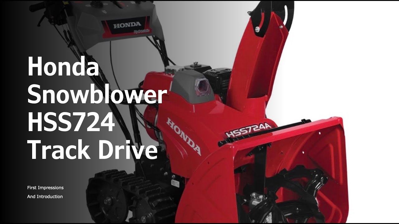 Первые впечатления от гусеничного снегоочистителя Honda HSS724