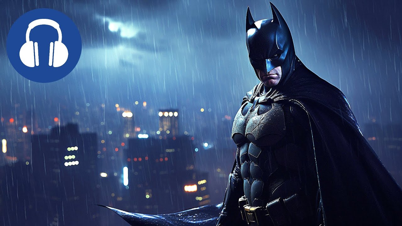 RAINY NIGHT In Gotham 🎧 10 HOURS Relaxing BATMAN Ambience for Calmness | Soothing Rain Sounds ASMR