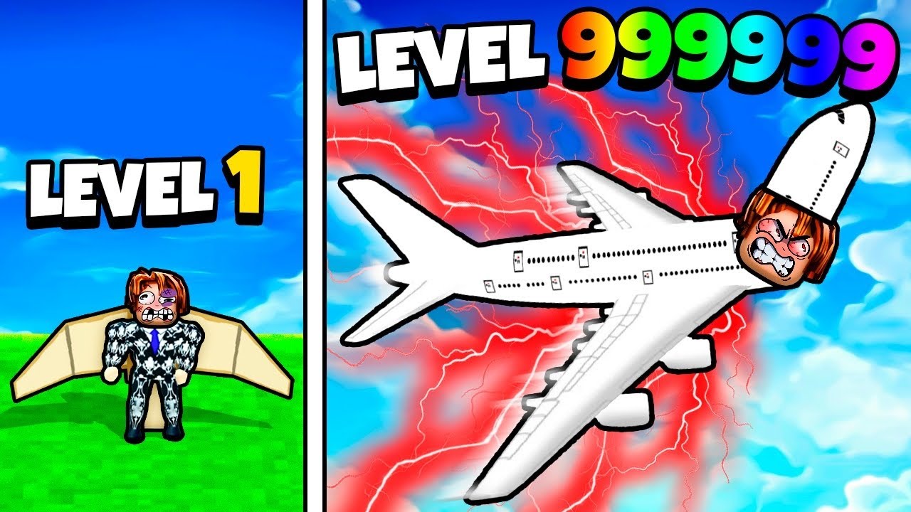 VOCÊ COMEÇA SENDO O PIOR AVIÃO HUMANO DO MUNDO NO ROBLOX 💔😭😭