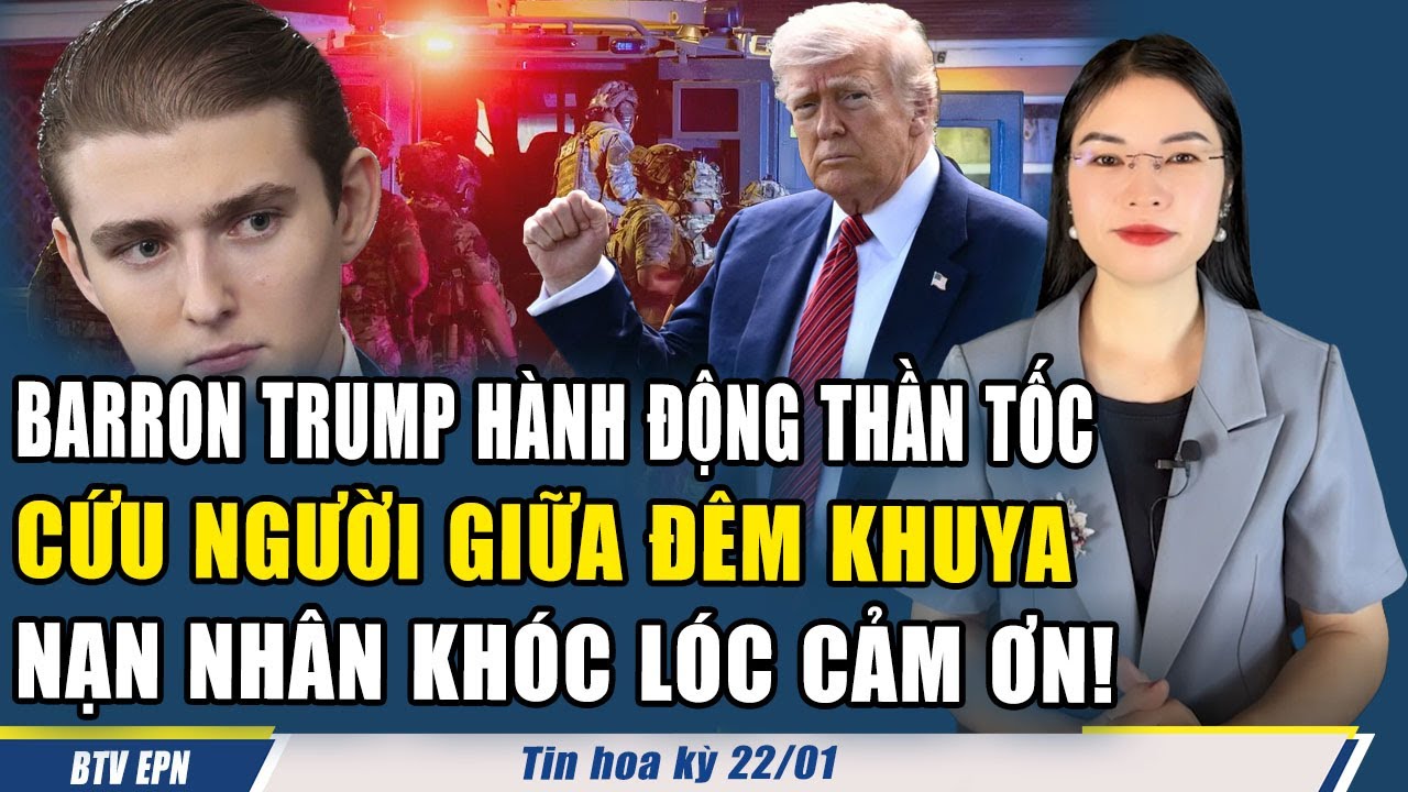 ĐÚNG LÀ CON TRAI NHÀ TRUMP! BARRON ĐƯỢC CẢ NƯỚC CẢM PHỤC TRƯỚC HÀNH ĐỘNG CỨU NGƯỜI GIỮA ĐÊM KHUYA