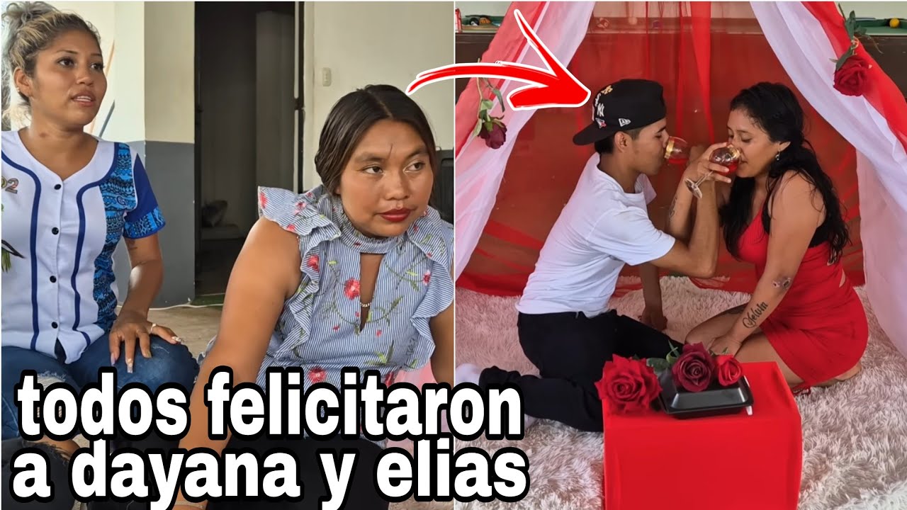 Dayana y elias estan en su nítido de amor|todo el grupo los felicito por todo el v3rgue0 juntos🤣