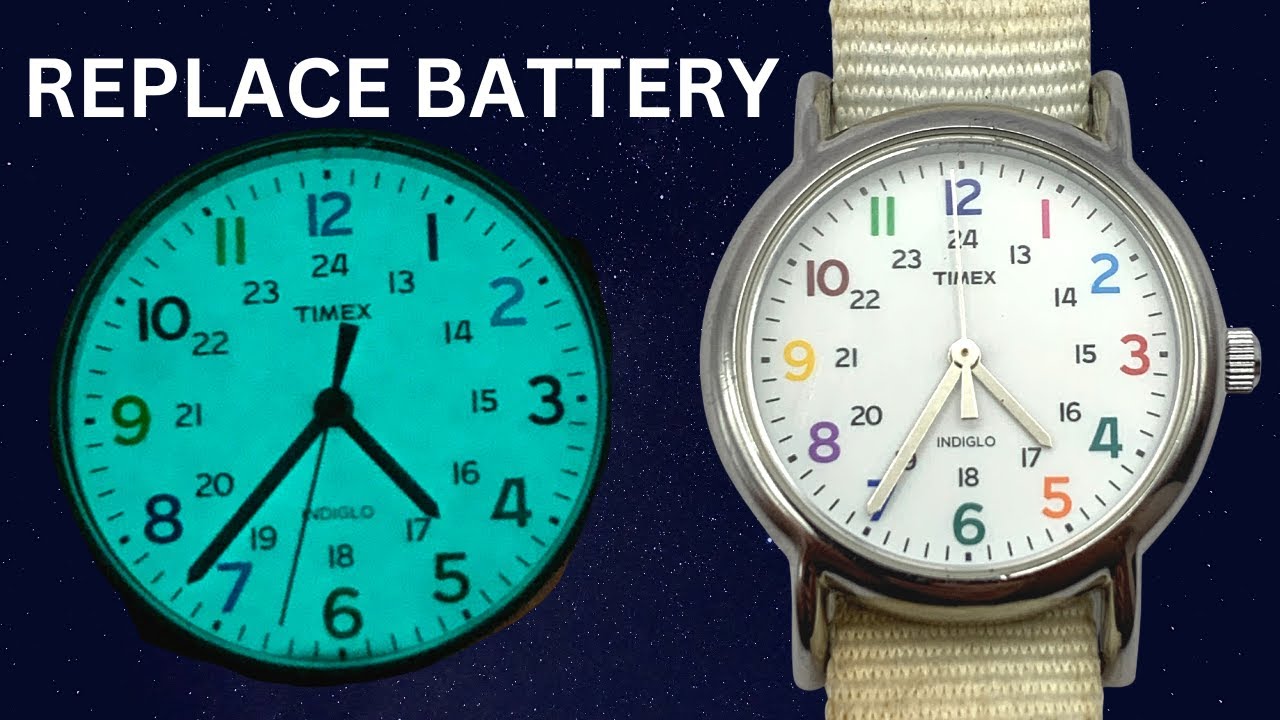 Как заменить батарею в часах Timex Indiglo