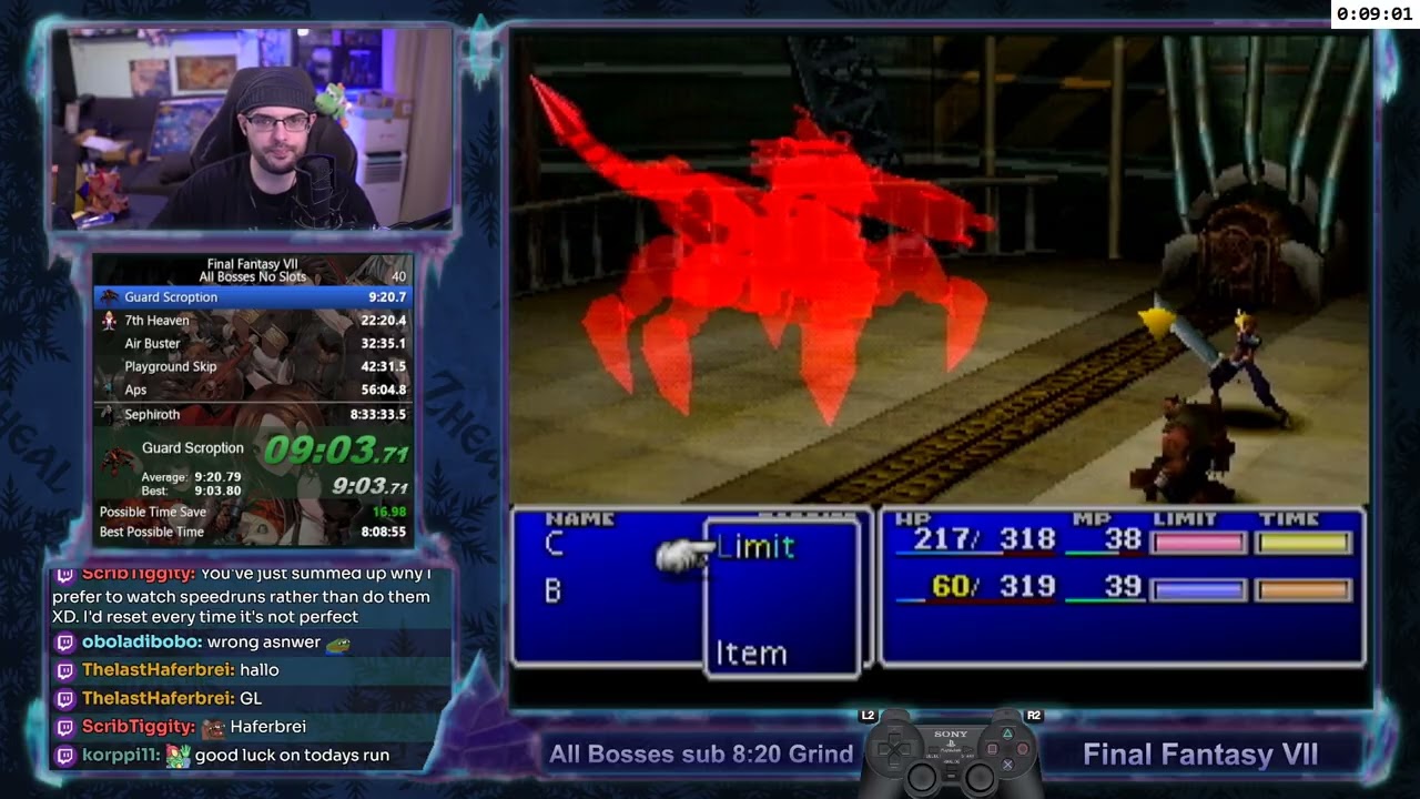 Final Fantasy VII All Bosses Speedrun in 8:22:52 | Ex-World Record by Zheal