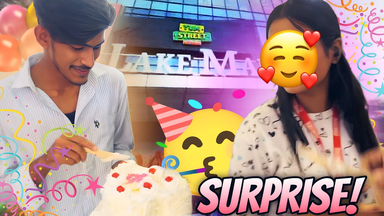 Birthday unexpected gift in lake mall😱