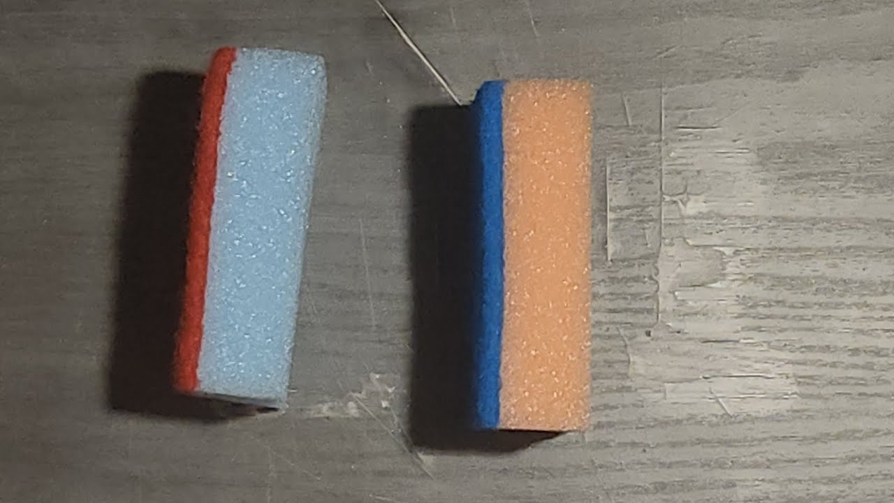 ASMR Dry Kitchen Sponge Ripping x2 🩷