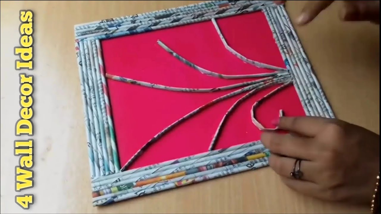 4 Newspaper Wall Decor Ideas | Home Decor Ideas | Wall Hanging Ideas