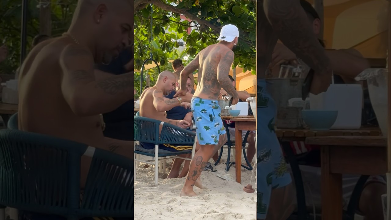 DE FOLGA, GABIGOL D&Aacute; UM ABRA&Ccedil;O EM ADRIANO IMPERADOR EM PRAIA DO RIO! PETKOVIC E VI&Ntilde;A TAMB&Eacute;M FORAM!