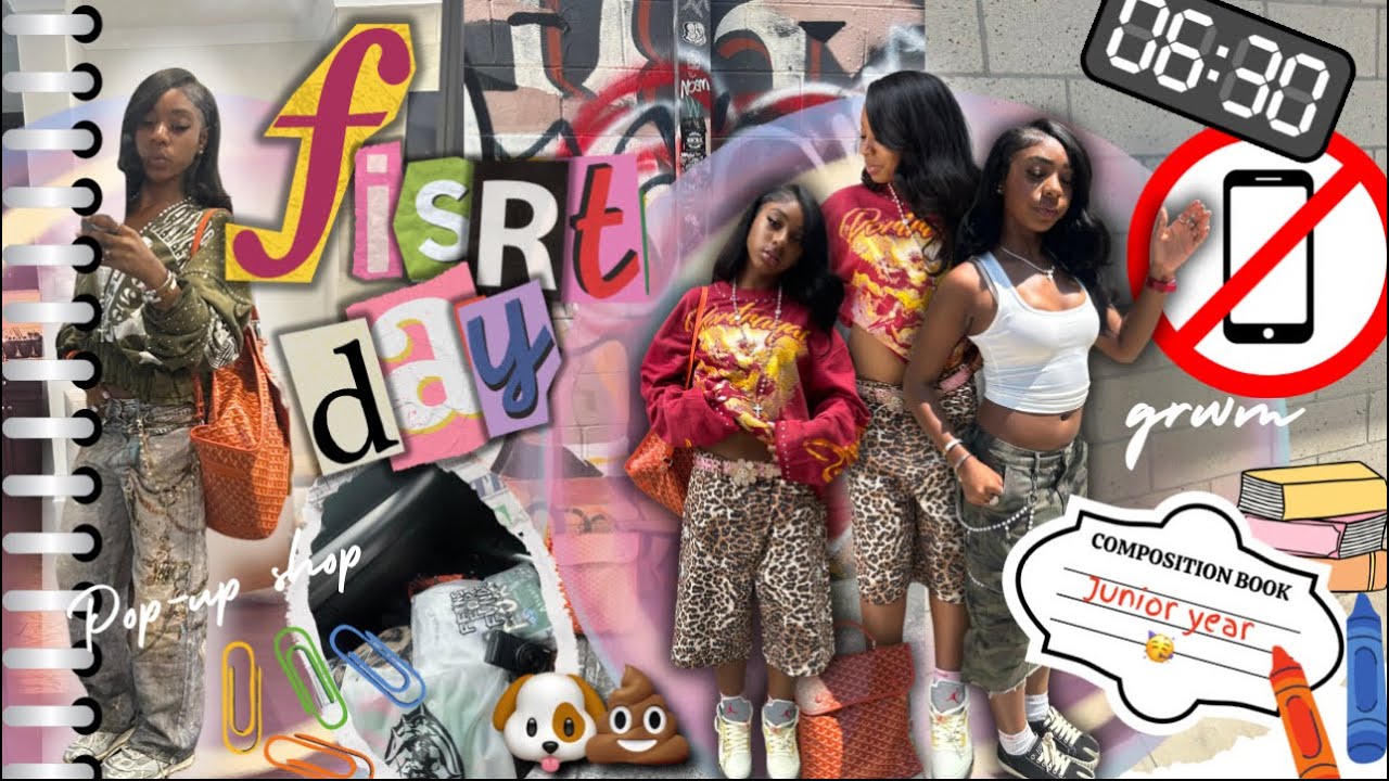 ✏️FIRST DAY OF SCHOOL VLOG📓|| Junior Year,GRWM,Pop Up shop.shopping,ETC