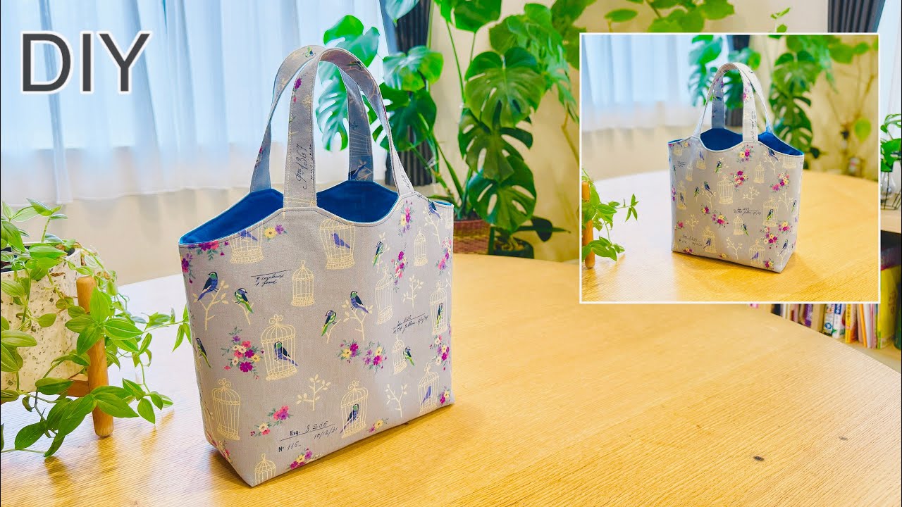 作りたい可愛いトートバッグ,How To Make Cute Simple Totebag , Easy Sewing Tutorials,Diy