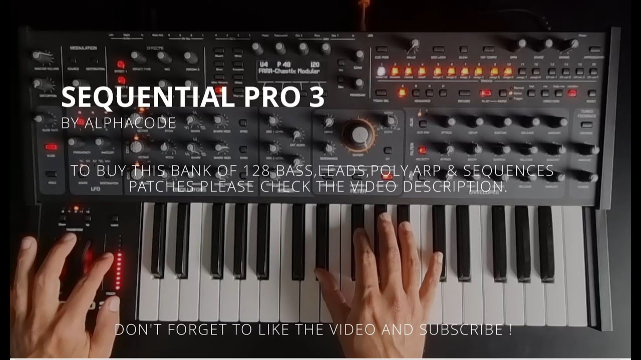 Sequential Pro 3 Demo I No Talking + Custom Patches