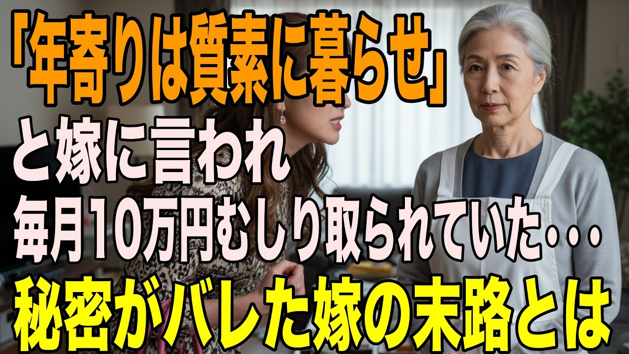 「年寄りは質素に暮らせばいいでしょ」嫁に言われ、毎月10万円渡していた私。ところが嫁のブランドバッグコレクションを見た瞬間→私は静かに通帳を閉じた…/シニア/スカッと/嫁姑