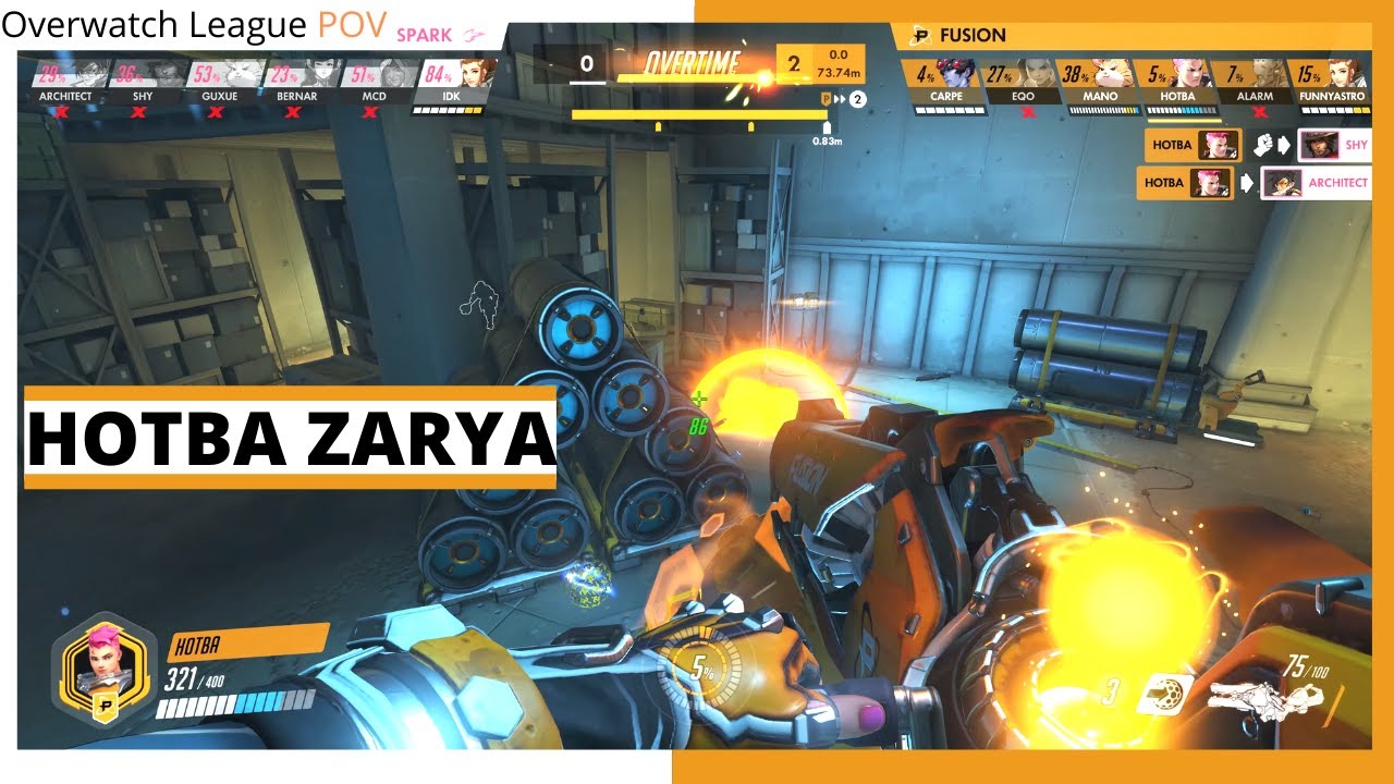 HOTBA ZARYA POV | Countdown Cup - Fusion vs Spark | OWL Season 2021 Week 16
