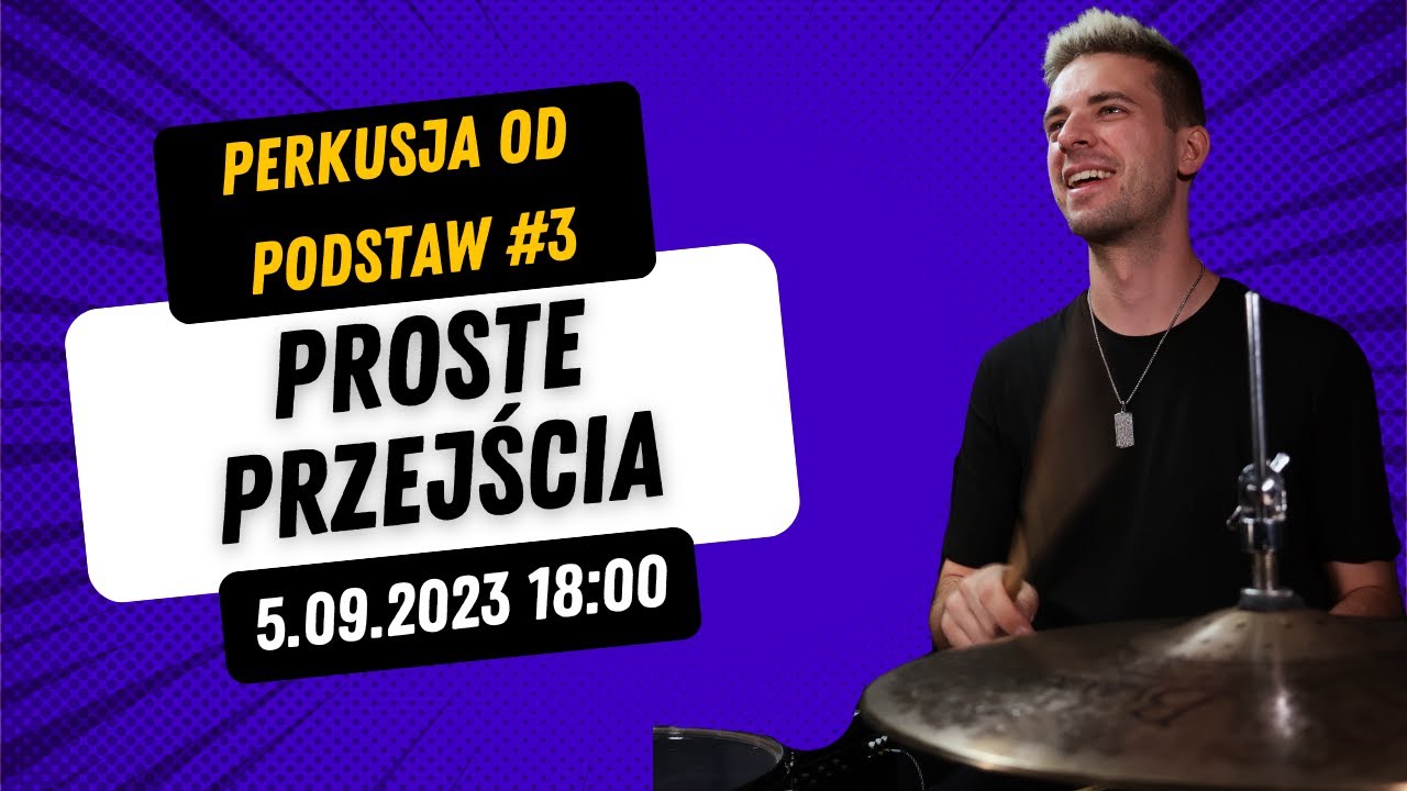 PERKUSJA OD PODSTAW || #3 Proste przejścia || najlepszy perkusyjny stream w Polsce