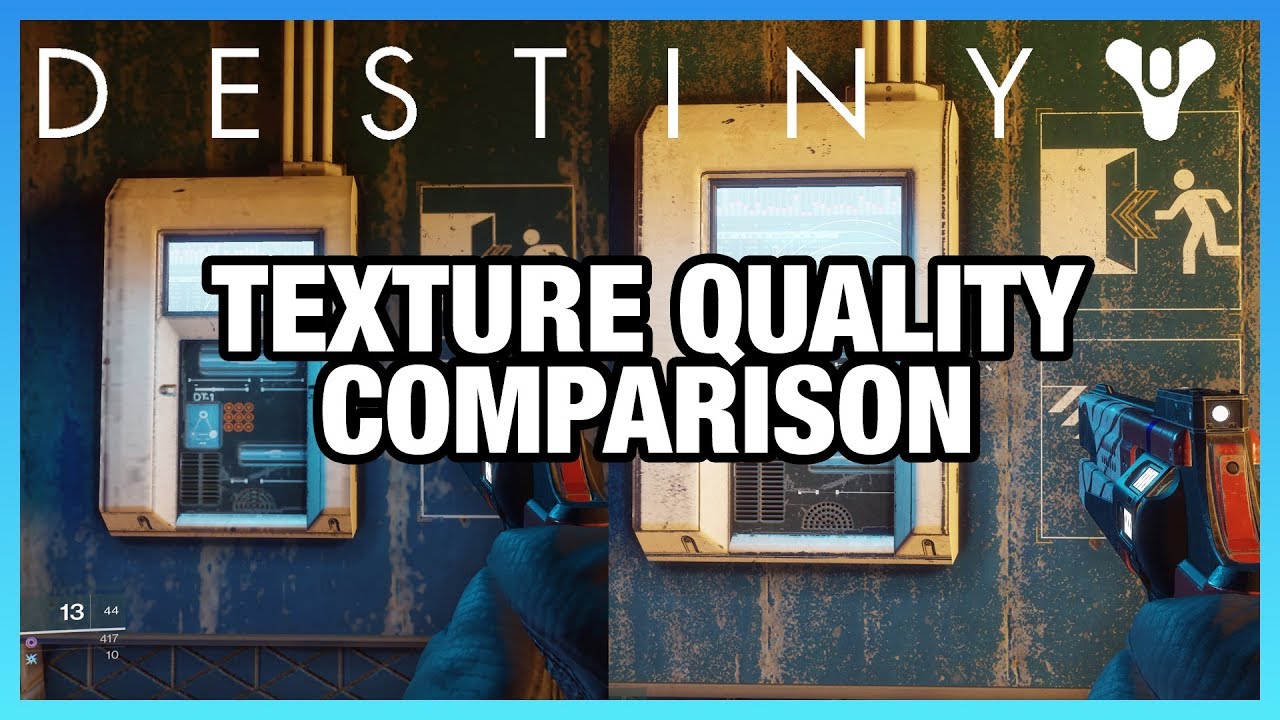 Destiny 2 Texture Graphics Quality Comparison