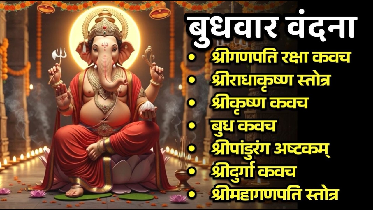 #budhwar/श्रीगणपति रक्षा कवच/श्रीराधाकृष्ण स्तोत्र/श्रीकृष्ण/बुध/श्रीपांडुरंगाष्टकं/श्रीदुर्गा कवच