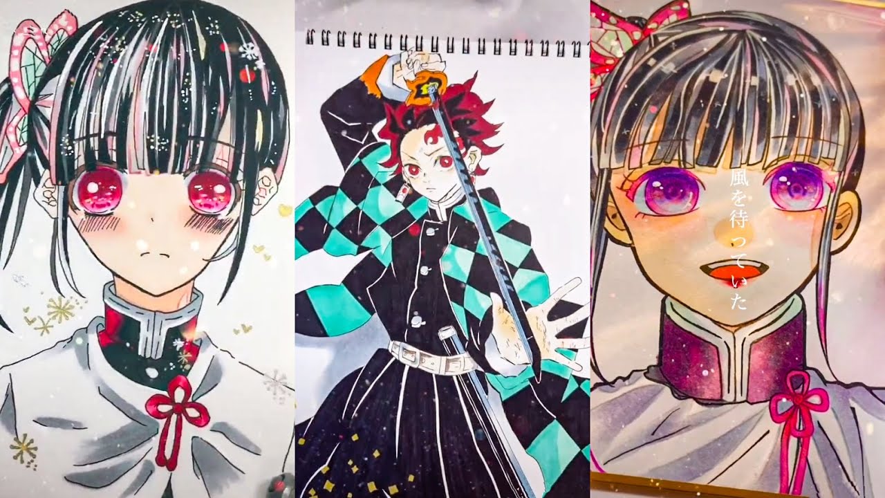 テ ィ ッ ク ト ッ ク 絵 | 鬼 滅 の 刃 イ ラ ス ト - TikTok Kimetsu no Yaiba Painting #101