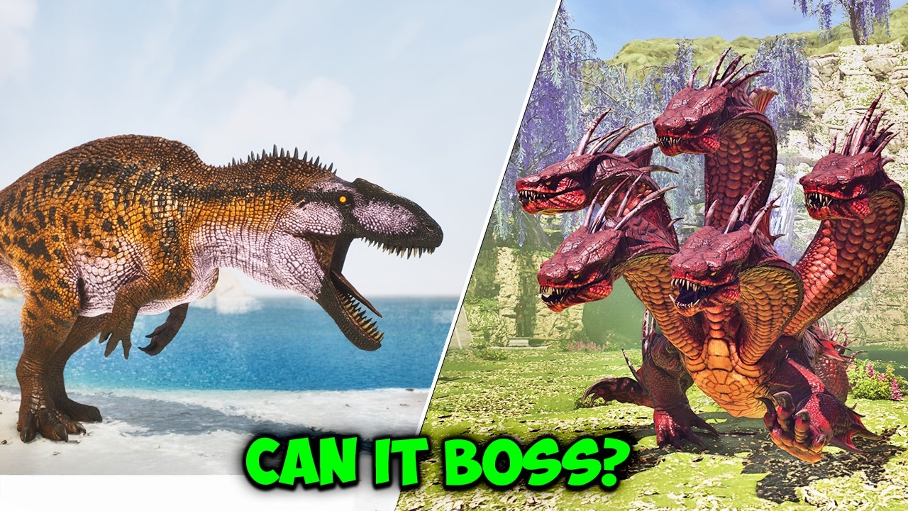 Акрокантозавр против всех боссов Астраэос в ARK Ascended | SOLO ALPHA