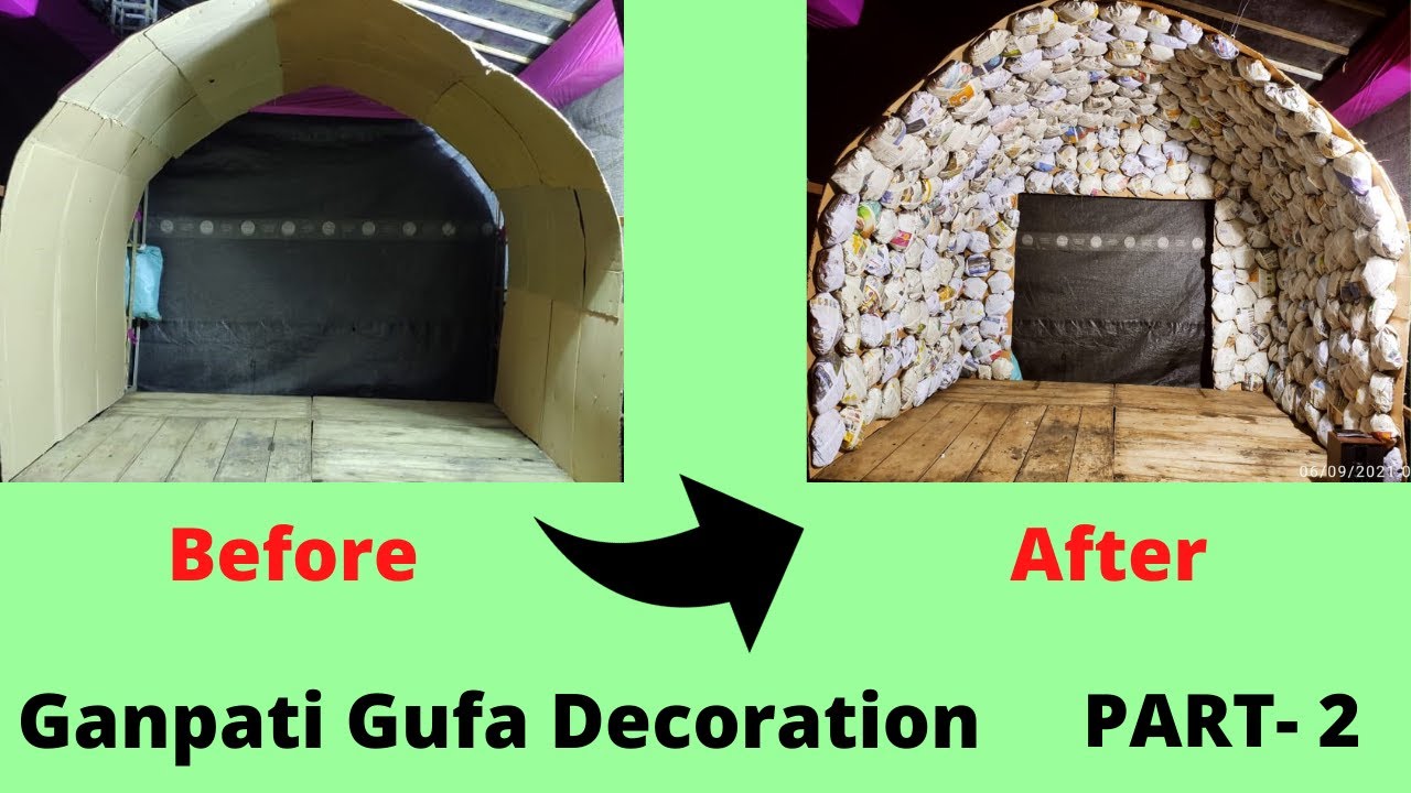 How to make Ganpati Gufa Decoration || 2021 || PART-2