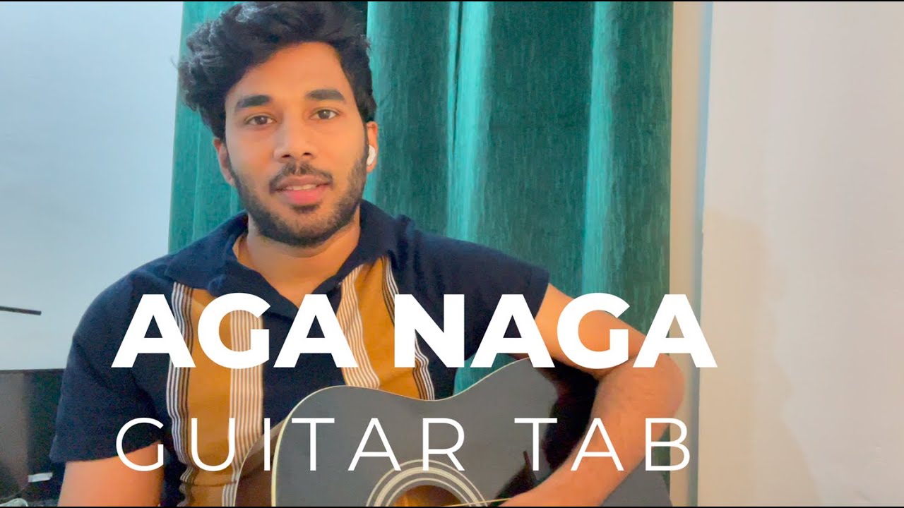 Aga Naga Guitar Tab Tutorial | Beginner Lessons | A.R.Rahman | Ponniyin Selvan BGM | Akhil C Nair