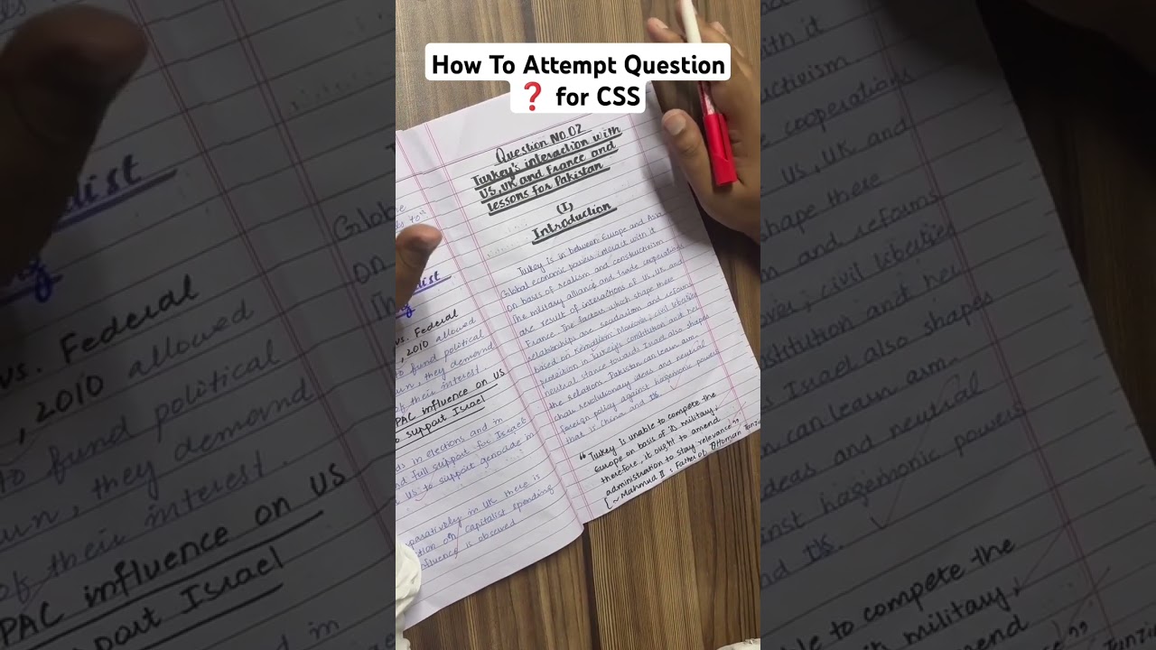How to Attempt Question for CSS Pakistan Affairs Paper #cssaspirants #pakaffairs #shorts