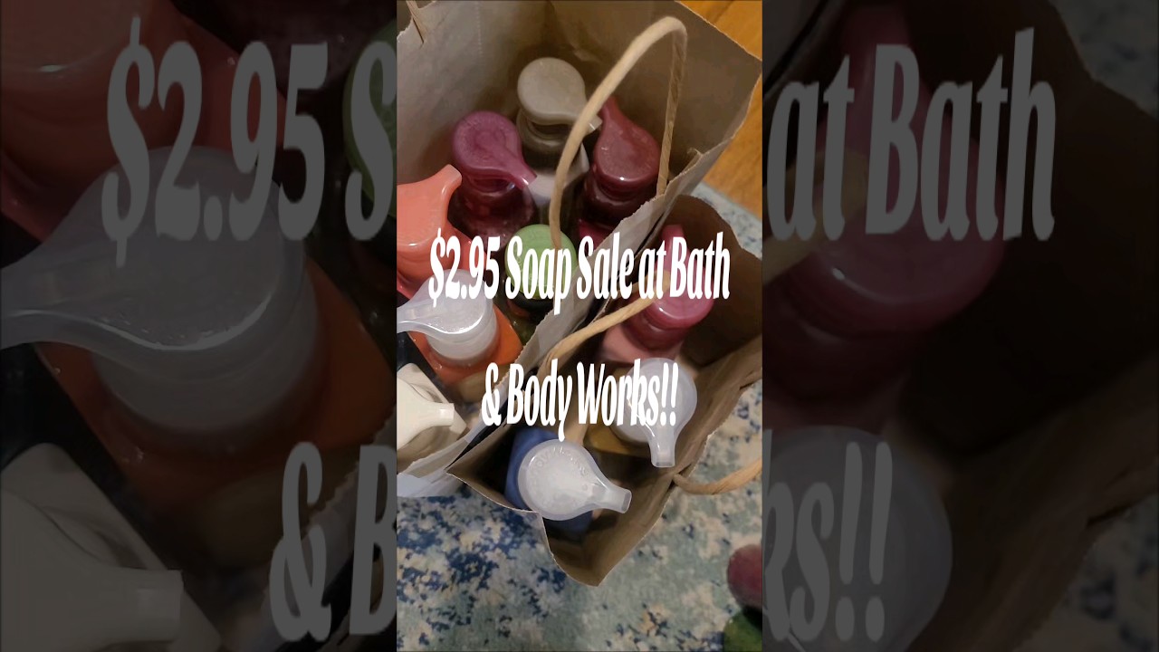 Soap Sale! #shorts #bathandbodyworks #soap #sale #haul #look #mustwatch #bakery