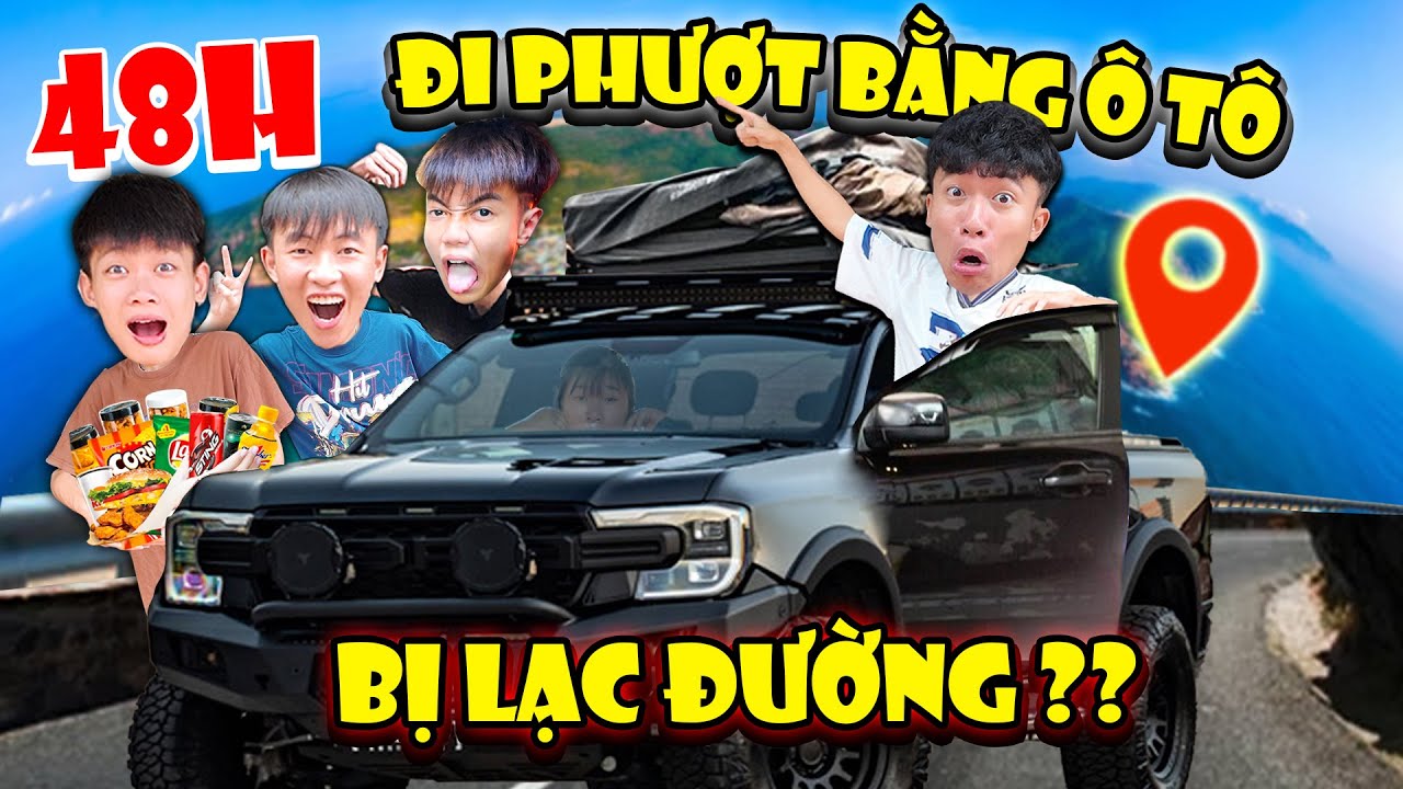 Anh Tóc Xoăn Thử Thách Team Trẻ Trâu 48H Đi Phượt Bằng Xe Ô Tô - Cái Kết Bị Lạc Đường