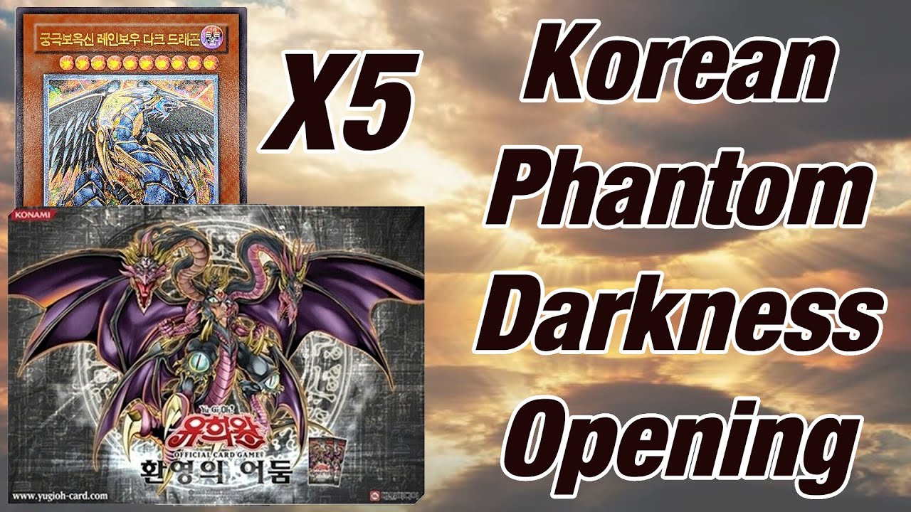 5 Korean Phantom Darkness Booster Box Opening