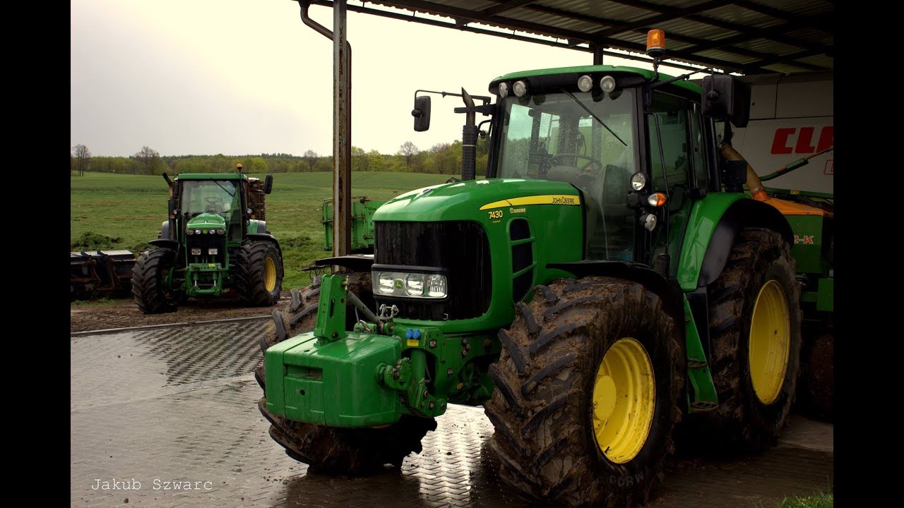 Uprawa i Siew Kukurydzy 2015 John Deere 7430 8220 & JCB 531-70