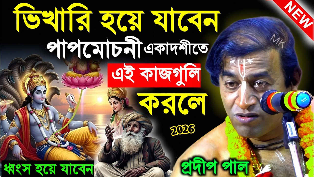 পাপমোচনী একাদশীর দিনে এই কাজগুলি করুন ! papmochani ekadashi ! প্রদীপ পাল কীর্তন ! pradip pal kirtan