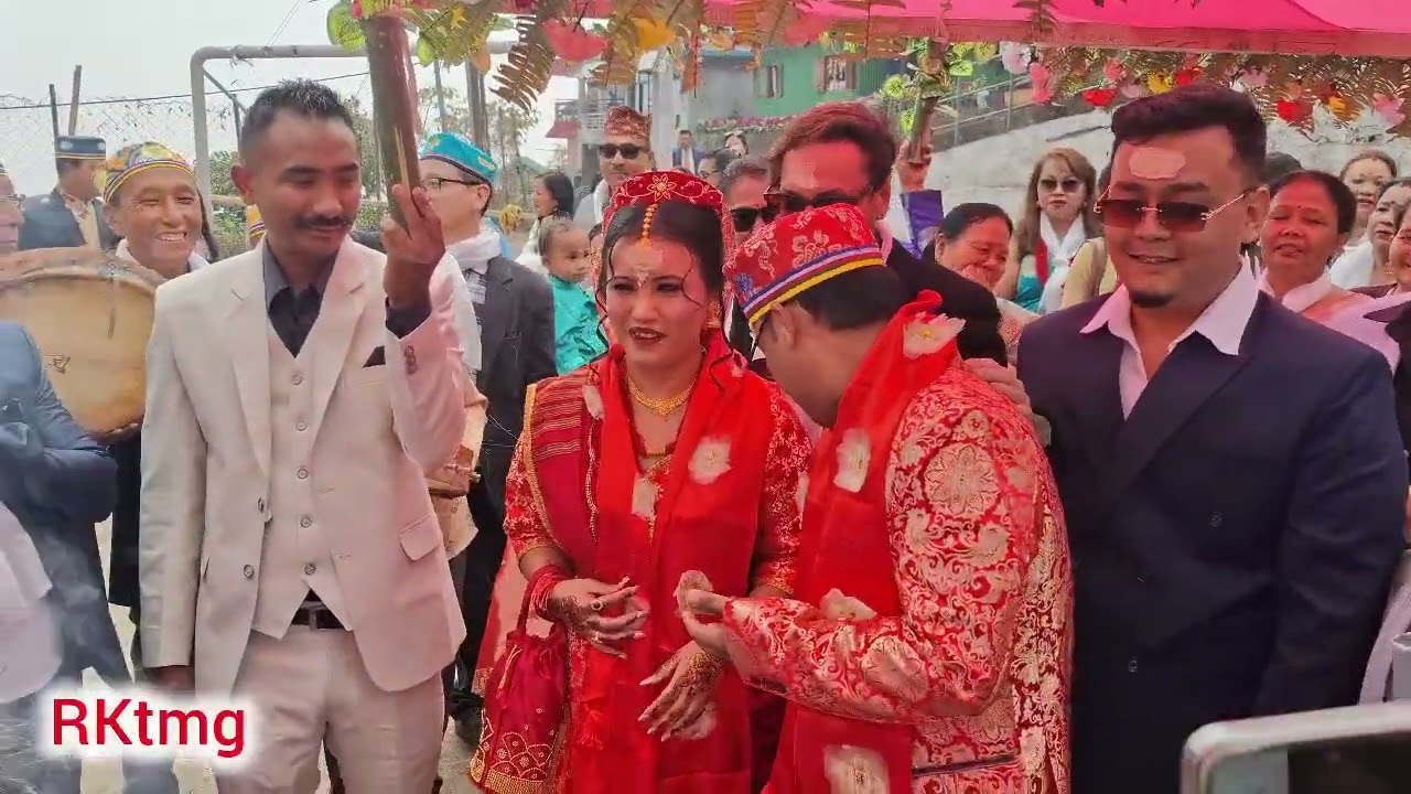 Bainy Jwai lai Subhakamana ani Ashirbad🙌.Happy married life to both of you#wedding #makaibari