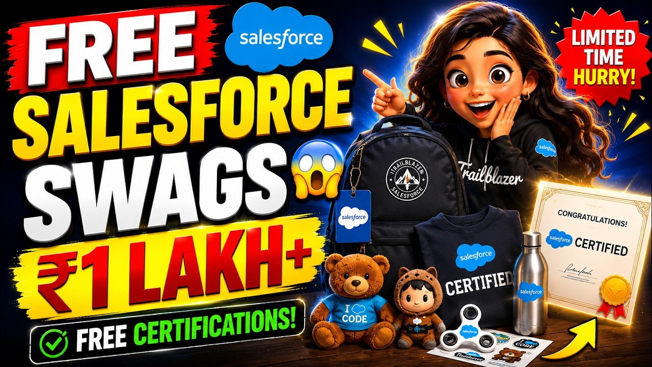 БЕСПЛАТНЫЙ мерч Salesforce на сумму более 100 000 рупий 🤯 | БЕСПЛАТНЫЙ ваучер на сертификацию | О...