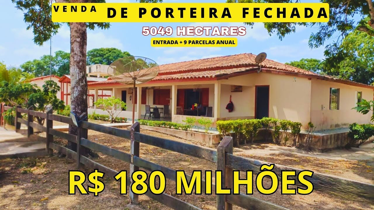 Fazenda GIGANTE com PISTA DE POUSO, COMPLETA DE PORTEIRA FECHADA, POR R$ 180 MILHÕES PARCELADOS