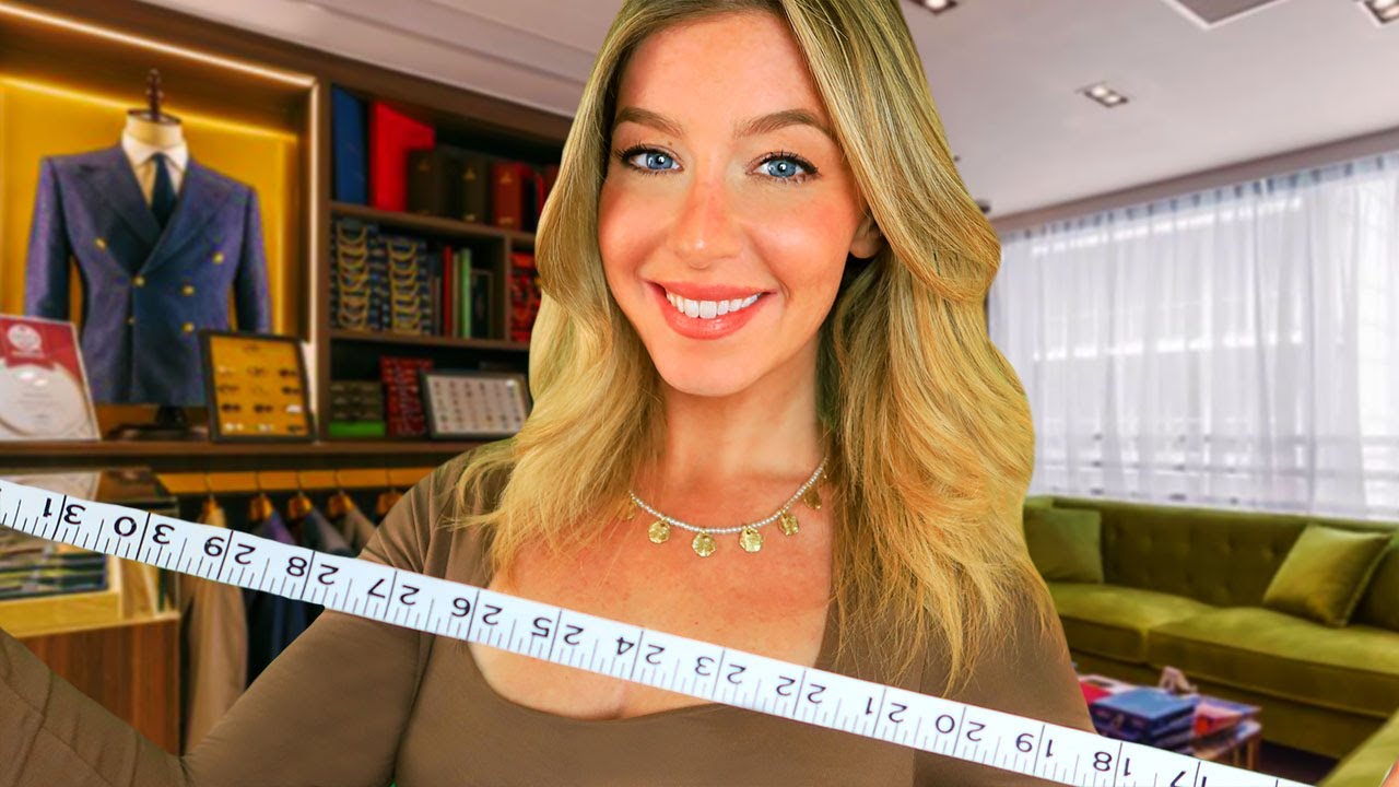 ASMR FOR MEN | VERY Realistic Tailor Suit Fitting & Measuring 📏 Ft. Softly Spoken Personal Attention