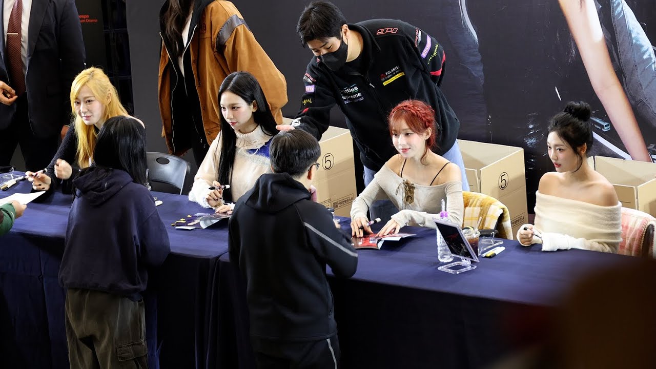 aespa (에스파) ‘Drama’ 팬사인회 오프닝 Opening (first 4 people) | Fan Signing Event