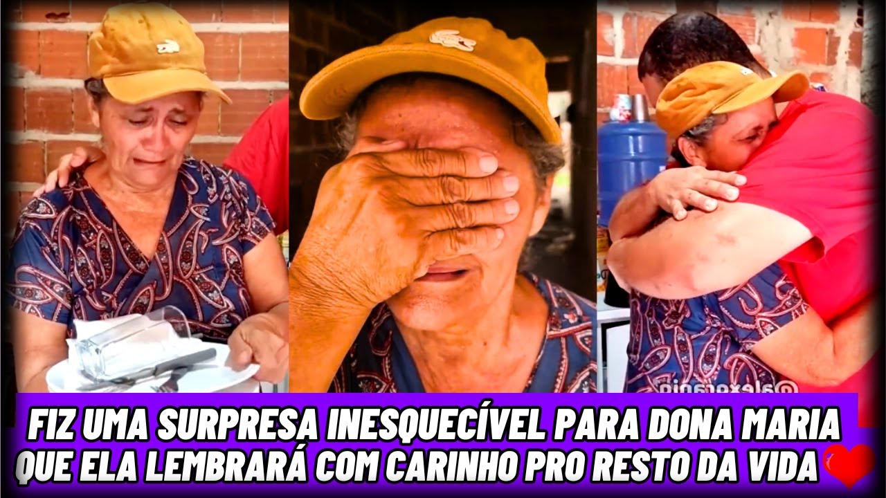 Fiz uma Surpresa Inesquecível para Dona Maria que ela Lembrará com Carinho pro Resto da vida ❤️