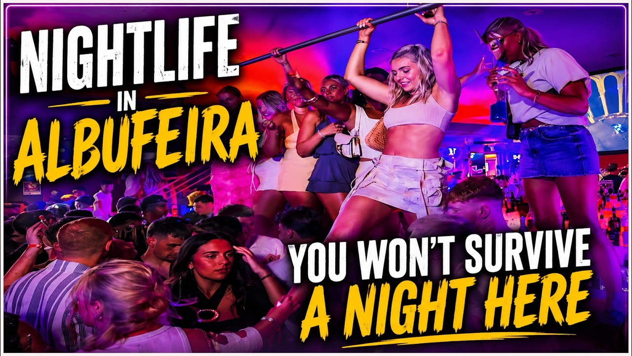 ALBUFEIRA  TURNS INTO A WAR ZONE AFTER DARK
