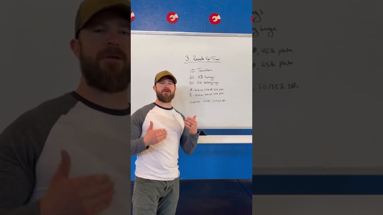 3 Rounds: Thrusters, Swings, and Lunges!
