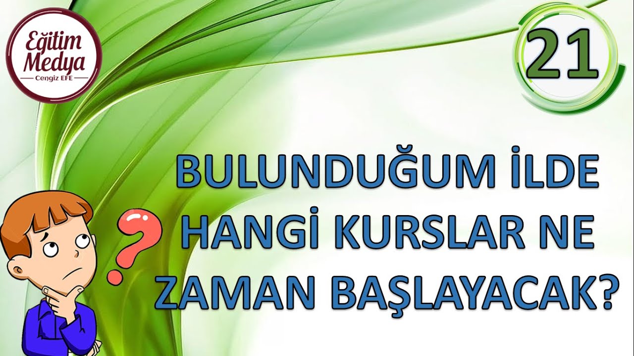 Bulunduğunuz ildeki Halk Eğitimi Merkezinde hangi kurs ne zaman a&ccedil;ılacak?