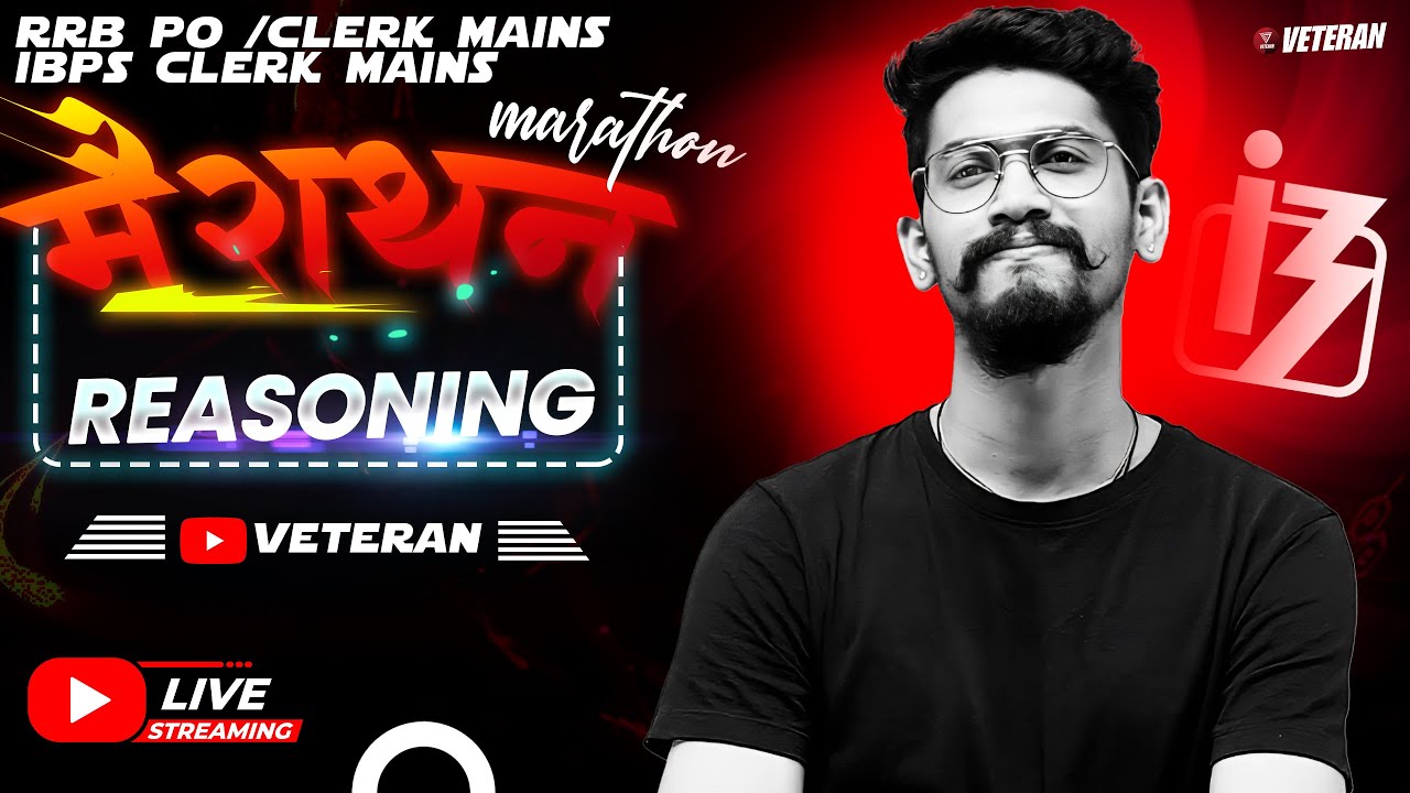 Marathon for RRB PO Mains 2024 | Complete Revision of Reasoning | Yashraj Sir | Veteran