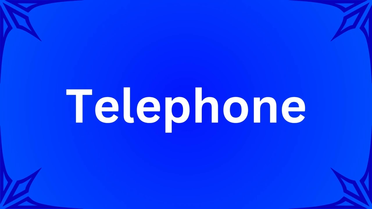 Telephone (American English 🇺🇲)