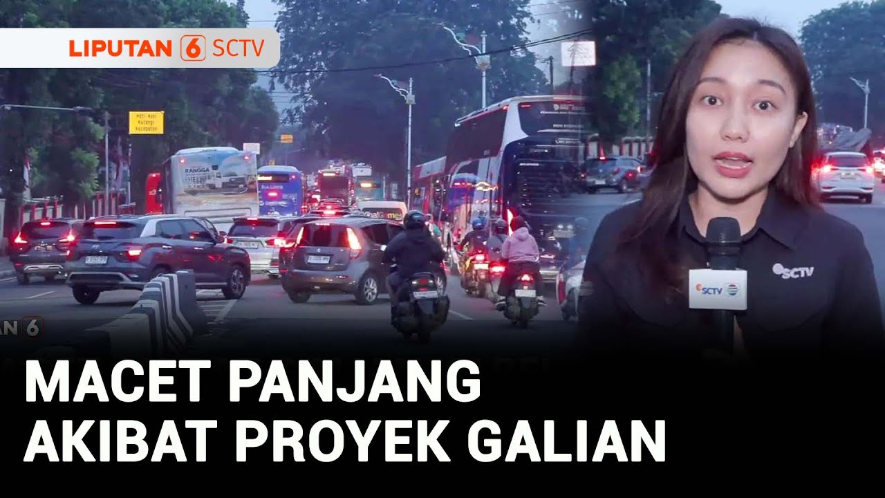 Dampak Proyek Galian, Lalin Ciputat Macet Panjang | Liputan 6