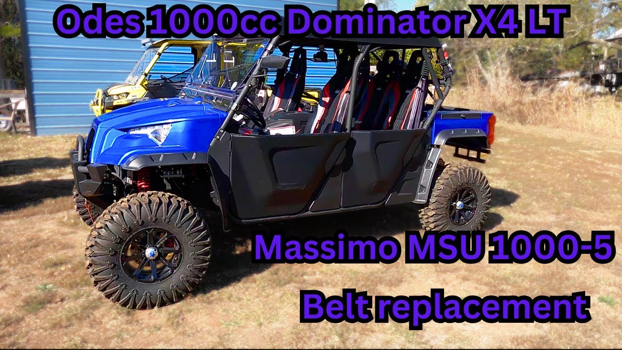 Odes/Massimo 1000cc X4 LT belt replacement.