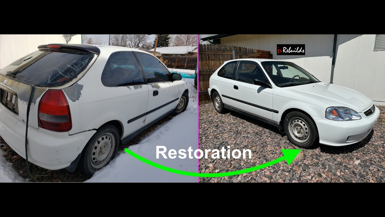 Restoring a 2000 Honda Civic EK Hatch &ndash; OEM EK9 Taffeta White Transformation!