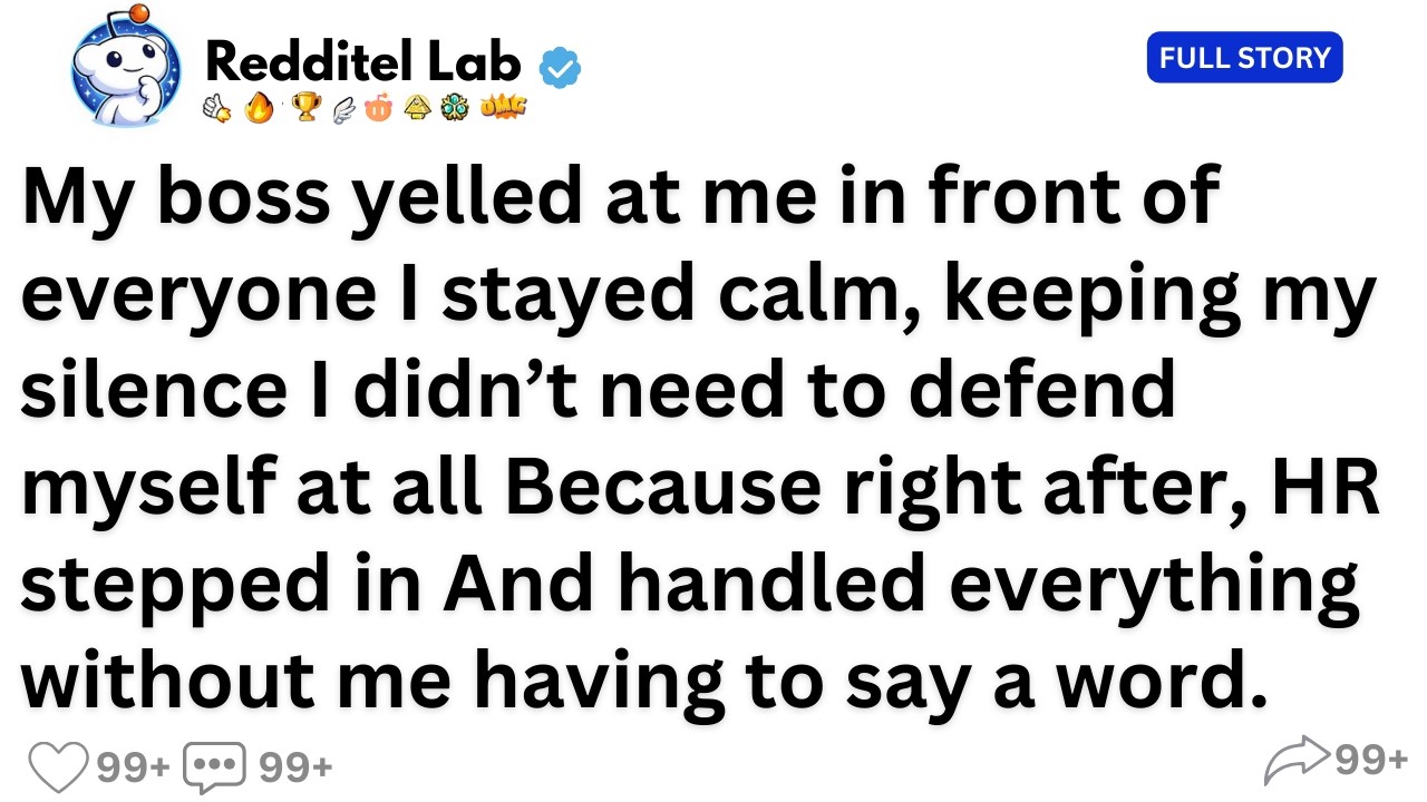 My boss yelled at me in front of everyone I stayed calm, keeping my silence I didn’t need to...