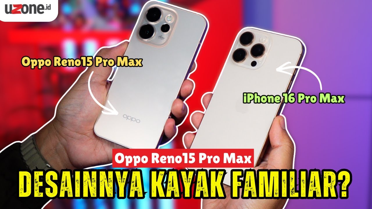 FIRST IMPRESSION Oppo Reno15 Pro Max: MIRIP iPhone 16 Pro Max SENGAJA ATAU KEBETULAN NIH?